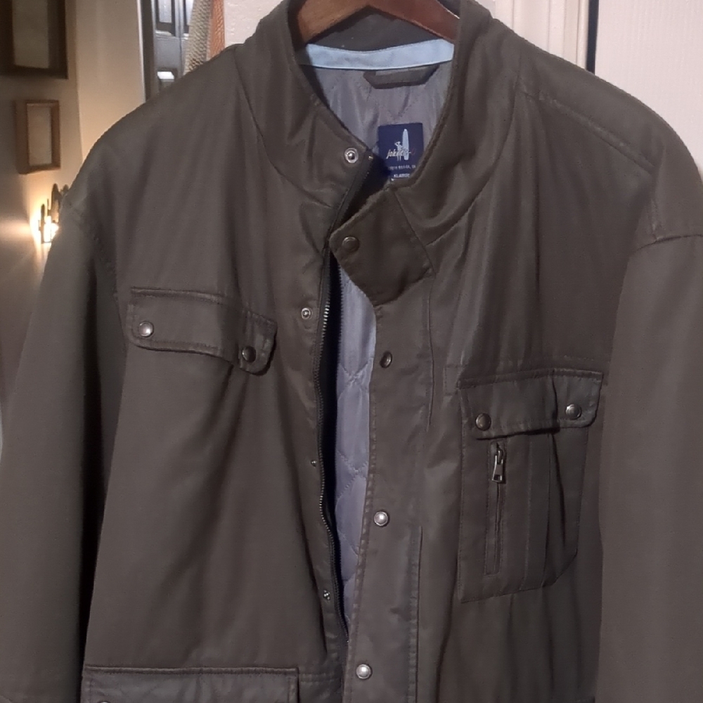 johnnie-O Dark Olive Military Jacket